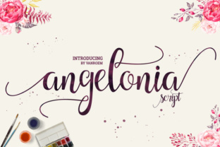 Angelonia Font: Handwritten Charm for Makers