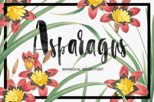 Asparagus Font: A Playful Script for Campaign Visuals