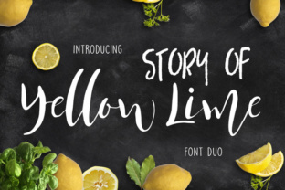 Bring Charm to Your Creations with Story of Yellow Lime Font