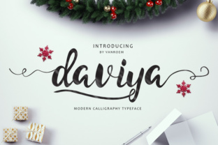 Daviya Font: Bold Hand-Inked Script for Makers