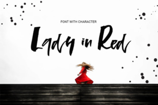 Lady in Red Font: Bold Energy for Brand Identity