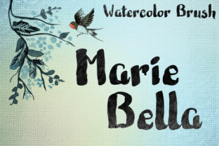 Marie Bella Font: Watercolor Script for Editorial Design