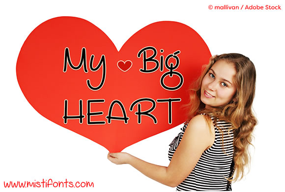 My Big Heart Font: A Campaign Design Review
