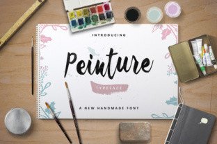Peinture Font: Elegant Brush Script for Crafters