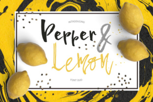 Pepper Lemon Font Duo for Editorial Design