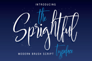 Sprightful Typeface: Hand-Painted Script for Web Design